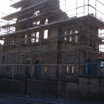 Now working on the stone frontage of Church.